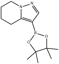 3-(4,4,5,5-TetraMethyl-1,3,2-dioxaborolan-2-yl)-4,5,6,7-tetrahydropyrazolo[1,5-a]pyridine Struktur