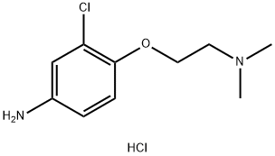 N-[2-(4-Amino-2-chlorophenoxy)ethyl]-N,N-dimethylamine dihydrochloride Struktur