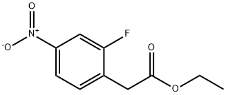 Benzeneacetic acid, 2-fluoro-4-nitro-, ethyl ester Struktur