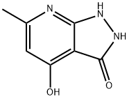 1,2-DIHYDRO-4-HYDROXY-6-METHYL-3H-PYRAZOLO[3,4-B]PYRIDIN-3-ONE Struktur