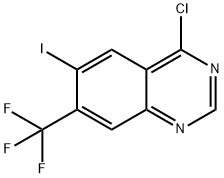 4-Chloro-6-iodo-7-(trifluoromethyl)quinazoline Struktur