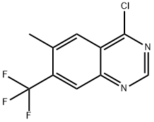 4-Chloro-6-methyl-7-(trifluoromethyl)quinazoline Struktur