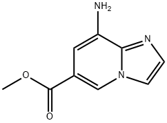 8-Amino-6-(methoxycarbonyl)imidazo[1,2-a]pyridine Struktur