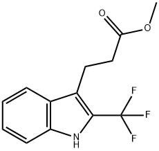 Methyl 3-(2-(trifluoroMethyl)-1H-indol-3-yl)propanoate Struktur