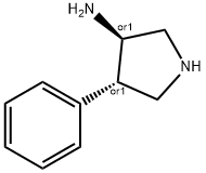 (3S,4R)-4-PHENYLPYRROLIDIN-3-AMINE Struktur