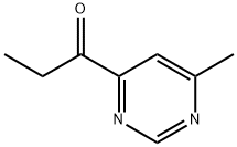 1-Propanone, 1-(6-methyl-4-pyrimidinyl)- (9CI) Struktur