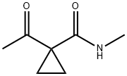 Cyclopropanecarboxamide, 1-acetyl-N-methyl- (9CI) Struktur