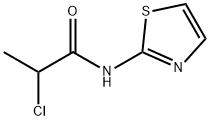 2-chloro-N-1,3-thiazol-2-ylpropanamide Struktur