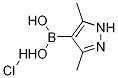 3,5-DiMethyl-1H-pyrazole-4-boronic acid, hydrochloride Struktur