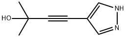 3-Butyn-2-ol, 2-methyl-4-(1H-pyrazol-4-yl)- (9CI) Struktur