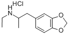 (+/-)-3,4-METHYLENEDIOXY-N-ETHYLAMPHETAMINE HYDROCHLORIDE Struktur