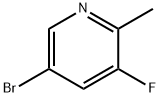 5-BROMO-3-FLUORO-2-METHYLPYRIDINE Struktur