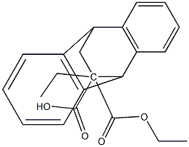 diethyl endo-dihydro-9,10-ethanoanthracenedicarboxylate Struktur