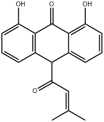 senecioyldithranol Struktur