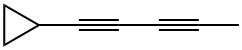 1-cyclopropylpenta-1,3-diyne Struktur