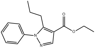 ETHYL 1-PHENYL-5-PROPYL-1H-PYRAZOLE-4-CARBOXYLATE Struktur