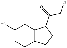 Ethanone, 2-chloro-1-(octahydro-6-hydroxy-1H-inden-1-yl)- (9CI) Struktur