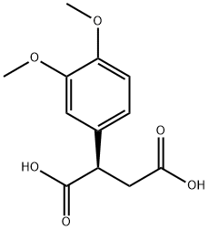 (2R)-2-(3,4-DIMETHOXYPHENYL)BUTANEDIOIC ACID Struktur