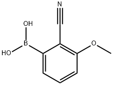 2-Cyano-3-methoxyphenylboronic acid Struktur