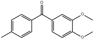 3,4-Dimethoxy-4'-methylbenzophenone Struktur