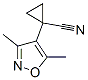 Cyclopropanecarbonitrile, 1-(3,5-dimethyl-4-isoxazolyl)- (9CI) Struktur