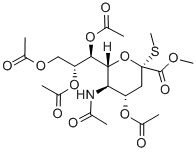 METHYL-4 7 8 9-TETRA-O-ACETYL-2-THIO -N- Struktur