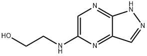 Ethanol, 2-(1H-pyrazolo[3,4-b]pyrazin-5-ylamino)- (9CI) Struktur