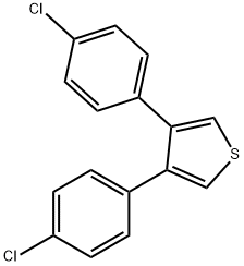 3,4-BIS-(4-CHLORO-PHENYL)-THIOPHENE Struktur