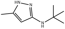 1H-Pyrazol-3-amine,  N-(1,1-dimethylethyl)-5-methyl- Struktur