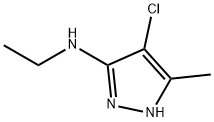 1H-Pyrazol-3-amine,  4-chloro-N-ethyl-5-methyl- Struktur