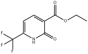 1,2-Dihydro-2-oxo-6-(trifluoromethyl)-3-pyridinecarboxylic acid ethyl ester Struktur