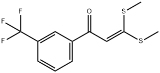 3,3-BIS-METHYLSULFANYL-1-(3-TRIFLUOROMETHYL-PHENYL)-PROPENONE Struktur