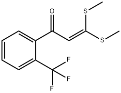 3,3-BIS-METHYLSULFANYL-1-(2-TRIFLUOROMETHYL-PHENYL)-PROPENONE Struktur