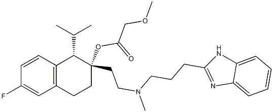 MIBEFRADIL DIHYDROCHLORIDE Struktur