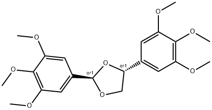 BIS-(3,4,5-TRIMETHOXYPHENYL)-1,3-DIOXOLANE Struktur