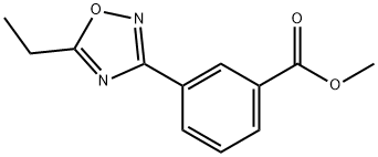 Methyl 3-(5-Ethyl-1,2,4-oxadiazol-3-yl)benzoate Struktur