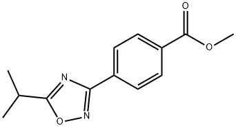 Methyl 4-(5-Isopropyl-1,2,4-oxadiazol-3-yl)benzoate Struktur