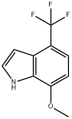 1H-Indole, 7-Methoxy-4-(trifluoroMethyl)- Struktur