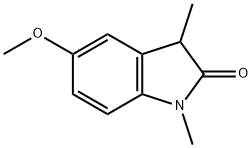 1,3-Dimethyl-5-methoxy-2,3-dihydro-1H-indole-2-one Struktur