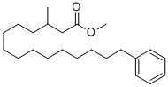 3-METHYL-15-PHENYLPENTADECANOIC ACID METHYL ESTER Struktur