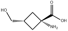 Cyclobutanecarboxylic acid, 1-amino-3-(hydroxymethyl)-, trans- (9CI) Struktur