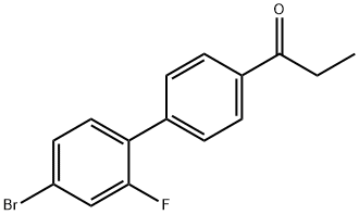 1-(4'-broMo-2'-fluorobiphenyl-4-yl)propan-1-one Struktur