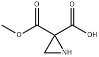 2,2-Aziridinedicarboxylicacid,monomethylester(9CI) Struktur