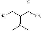 Propanamide, 2-(dimethylamino)-3-hydroxy-, (S)- (9CI) Struktur