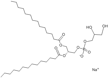 1,2-DITETRADECANOYL-SN-GLYCERO-3-[PHOSPHO-RAC-(1-GLYCEROL)] SODIUM SALT Struktur