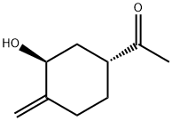 Ethanone, 1-(3-hydroxy-4-methylenecyclohexyl)-, trans- (9CI) Struktur