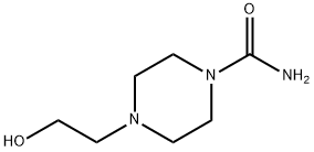 4-(2-HYDROXYETHYL)-PIPERAZINE-1-CARBOXYLIC ACID AMIDE Struktur