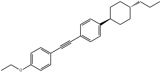 1-[(4-Ethoxyphenyl)ethinyl]-4-(4-trans-propylcyclohexyl)-benzol Struktur