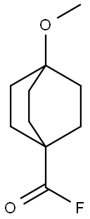 Bicyclo[2.2.2]octane-1-carbonyl fluoride, 4-methoxy- (9CI) Struktur