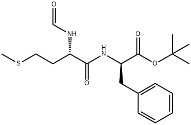 N-formylmethionylphenylalanine tert-butyl ester Struktur